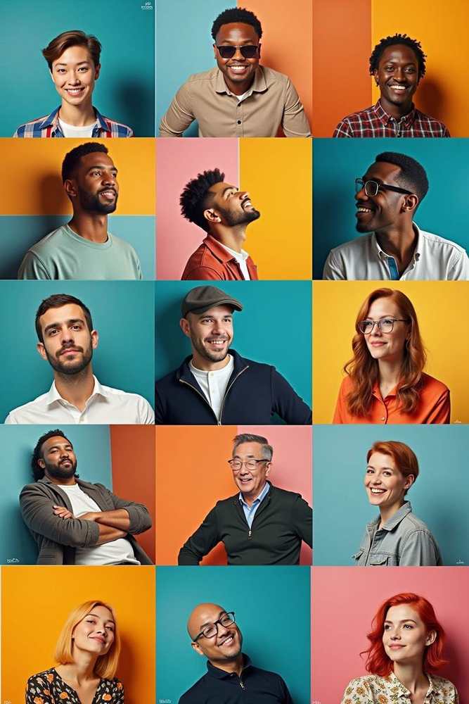 Diverse professionals
